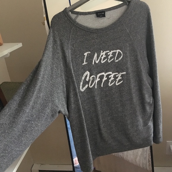 “I Need Coffee” Blank Paige pullover - Picture 2 of 3